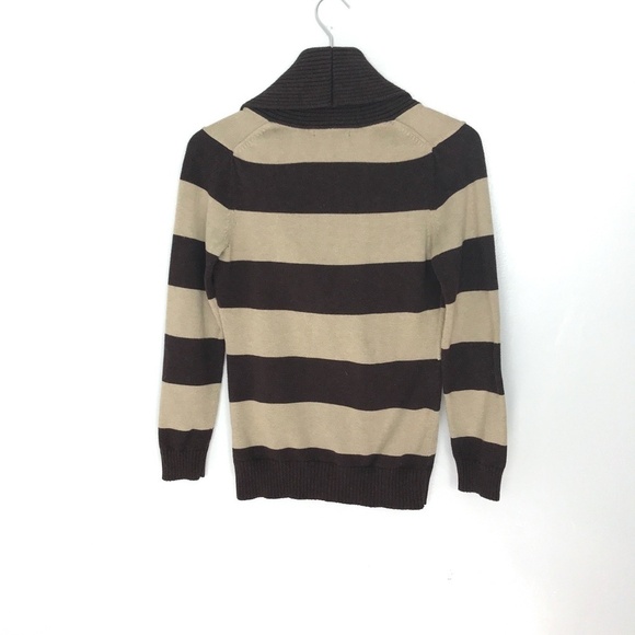 Banana Republic Striped Shawl Cotton Sweater Sz S - Picture 5 of 8